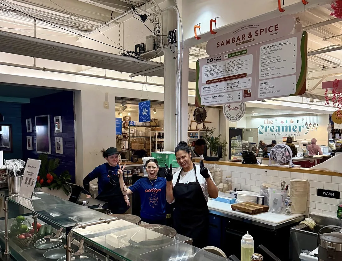 The Sambar and Spice stall at Union Market